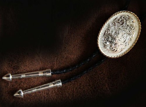 画像クリックで大きく確認できます　Click↓3: モンタナシルバースミス ボロタイ エングレーブ/Montana Silversmiths Bolo Tie