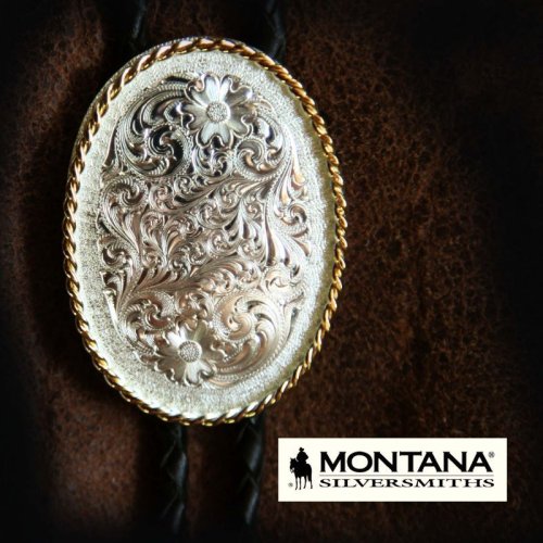 画像クリックで大きく確認できます　Click↓1: モンタナシルバースミス ボロタイ エングレーブ/Montana Silversmiths Bolo Tie