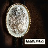 モンタナシルバースミス ボロタイ エングレーブ/Montana Silversmiths Bolo Tie