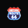 ルート66 ピンバッジ ネオンサイン/Pin Route66