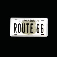 ルート66 ピンバッジ ライセンスプレート/Pin Route66
