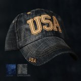 USA キャップ（デニム・ダークデニム）/Baseball Cap