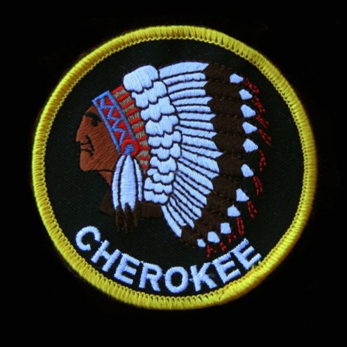 画像クリックで大きく確認できます　Click↓1: ワッペン インディアン チェロキー CHEROKEE/Patch 