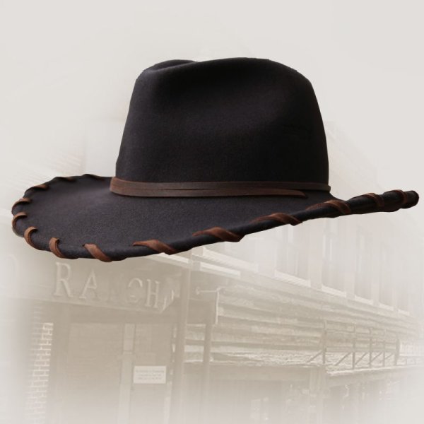 画像2: ベイリー ロウレザー＆ウール カウボーイハット（ブラウン）/Bailey Cowboy Hat(Chocolate)