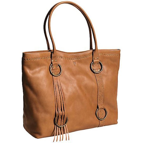 画像1: FRYE フリンジトートバッグ（コニャック）/FRYE Tote bag(Cognac/Women)