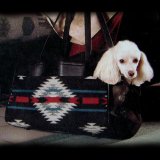 ペンドルトン・ウール・レザーペットキャリア（ブラックホワイト）/Pendleton Wool Leather Pet Carrier(Blk Wht)