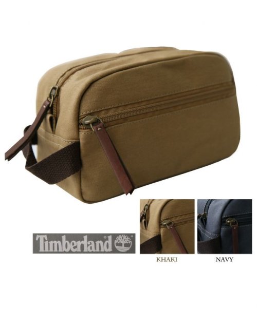 画像クリックで大きく確認できます　Click↓1: ティンバーランド トラベルキット ケース（カーキ/ネイビー）/Timberland Travel Kit(Khaki/Navy)