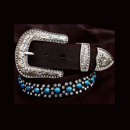 画像クリックで大きく確認できます　Click↓1: ラインストーン ウエスタン ビンテージ ベルト/Rhinestone Western Vintage Belt