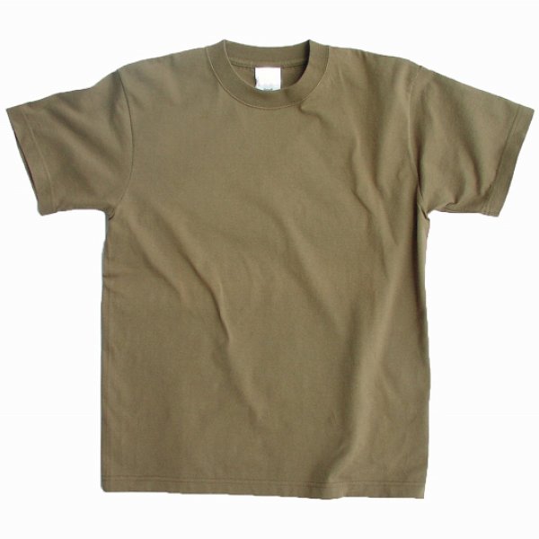 画像1: 半袖 Ｔシャツ 繰り返しの洗濯にも強く首の部分も伸びにくい（ライトオリーブ 無地 ）/Short Sleeve T-shirt(Light Olive)