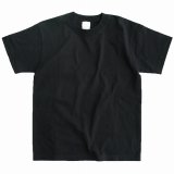 半袖 Ｔシャツ 繰り返しの洗濯にも強く首の部分も伸びにくい（ブラック 無地 ）/Short Sleeve T-shirt(Black)