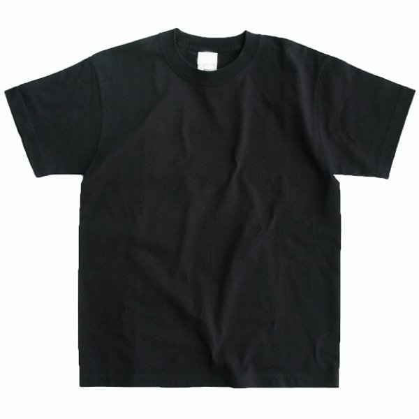 画像1: 半袖 Ｔシャツ 繰り返しの洗濯にも強く首の部分も伸びにくい（ブラック 無地 ）/Short Sleeve T-shirt(Black)