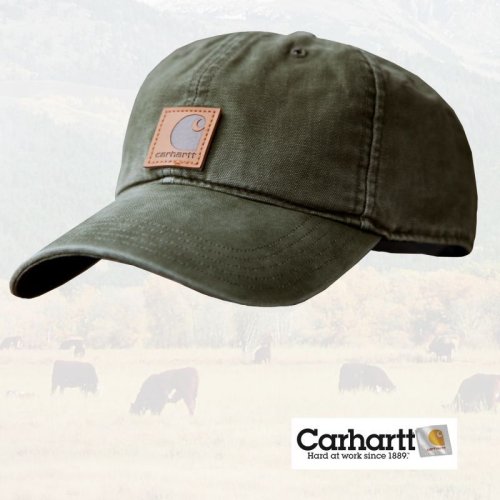 画像クリックで大きく確認できます　Click↓1: カーハート コットンダック キャップ/Carhartt Cap