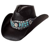 ブルハイド ウェスタンストローハット（オウン ザ ナイト）/BULLHIDE Western Straw Hat OWN THE NIGHT(Black)