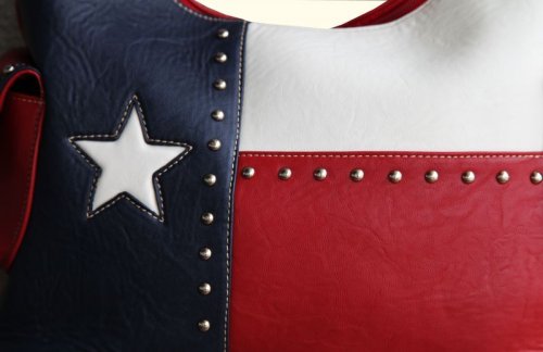 画像クリックで大きく確認できます　Click↓2: ローンスター カントリー ハンドバッグ/Bucket Texas Flag