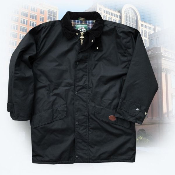 画像1: オックスフォードブルー オイルスキンジャケット（ブラック）M/Oxford Blue Oilskin Jacket(Black)