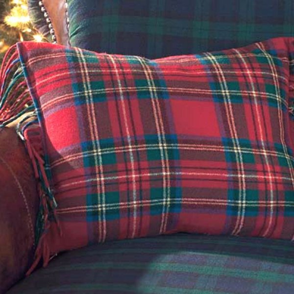 画像1: ペンドルトンフリンジ ピロー（Royal Stewart Tartan）/Pendleton Toss Pillows
