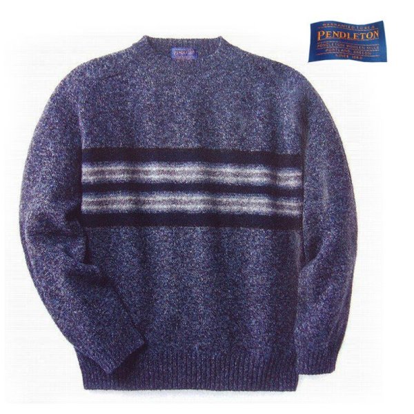 画像1: ペンドルトン ヤキマストライプ セーター/Pendleton Yakima Stripe Crew Neck Sweater