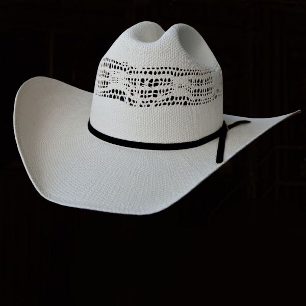 画像1: ウエスタン ストローハット（ホワイト）57cm/Western Straw Hat
