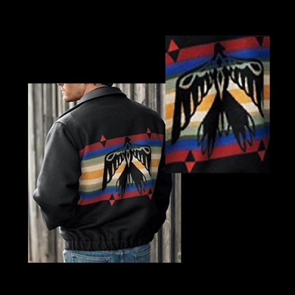 画像1: ペンドルトン ウール ウエスタン ジャケット サンダーバード（ブラック）/Pendleton Wool Western Jacket Thunderbird(Black)