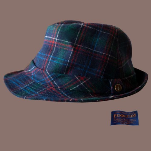 画像クリックで大きく確認できます　Click↓1: ペンドルトン バージン ウール ハット（ネイビー・グリーン・レッド）/Pendleton Wool Hat