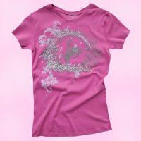 レディース ウエスタン Tシャツ ピンク（半袖）/Women's Western T-shirt