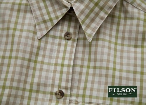 画像クリックで大きく確認できます　Click↓2: フィルソン Filson レディース 長袖シャツ（グリーンマルチ）