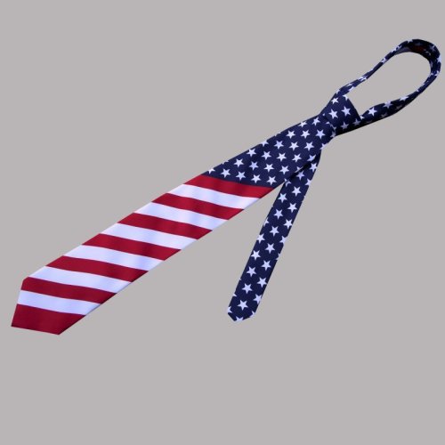 画像クリックで大きく確認できます　Click↓1: 星条旗・アメリカ国旗 ネクタイ/Necktie