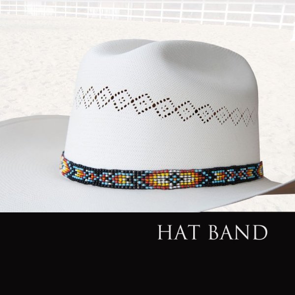 画像1: ハットバンド ビーズ/Hat Band
