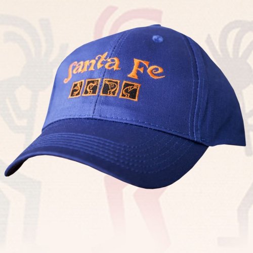 画像クリックで大きく確認できます　Click↓1: ココペリ サンタフェ キャップ（ブルー）Santa Fe Kokopelli Cap