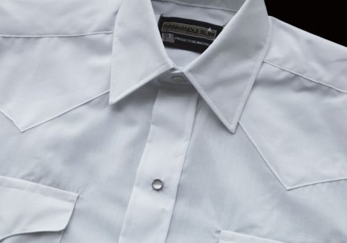 画像クリックで大きく確認できます　Click↓3: パンハンドルスリム ウエスタンシャツ（ブラック・無地/長袖）/Panhandle Slim Long Sleeve Western Shirt