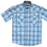 ローパー ウエスタンシャツ（ライトブルー・ブラウン・ホワイト/半袖）/Roper Short Sleeve Western Shirt