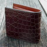 ファニー ビルフォード クロコダイル（ブラウン）/Funny Billfold Crocodile(Brown)