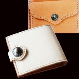 ファニー コインヘッド ビルフォード（U.Sディアスキン・ホワイト）/Funny Coin Head Billfold U.S Deer Skin(White)