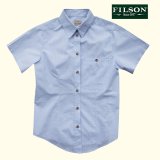 フィルソン Filson レディース 半袖シャツ（ブルーマルチ）