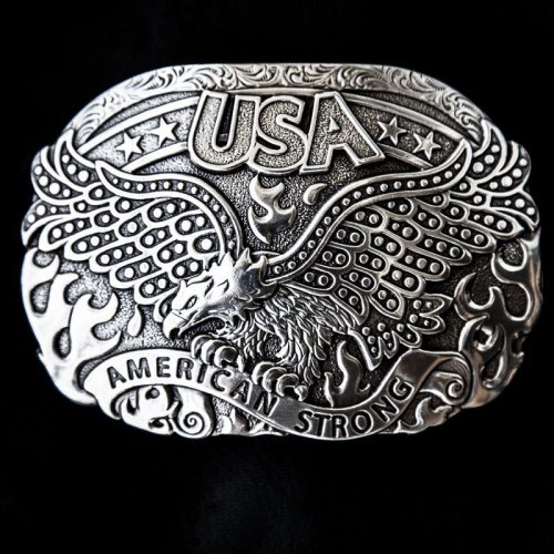 画像クリックで大きく確認できます　Click↓1: ノコナ ベルト バックル USA イーグル アメリカンストロング/Nocona Belt Buckle