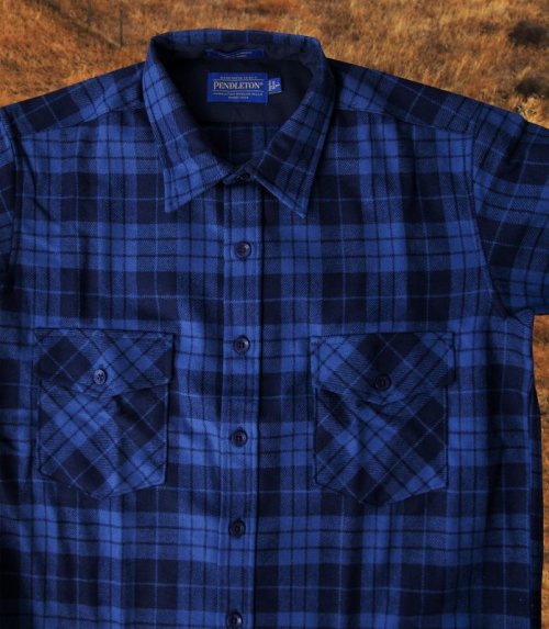 画像クリックで大きく確認できます　Click↓2: ペンドルトン ジャパンフィット アウトドアシャツ ブループラッド L（身幅約55cm）/Pendleton Outdoor Shirt Blue Plaid
