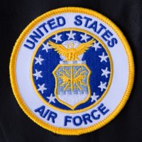ワッペン UNITED STATES AIR FORCE ホワイト/Patch