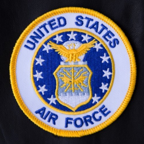 画像クリックで大きく確認できます　Click↓1: ワッペン UNITED STATES AIR FORCE ホワイト/Patch