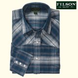 フィルソン 長袖 フランネル ウエスタンシャツ（ブルーマルチ）/Filson Western Shirt