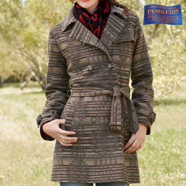 画像1: ペンドルトン ピュアーヴァージンウール トレンチ コートS/Pendleton Coat Sundown(Women's)