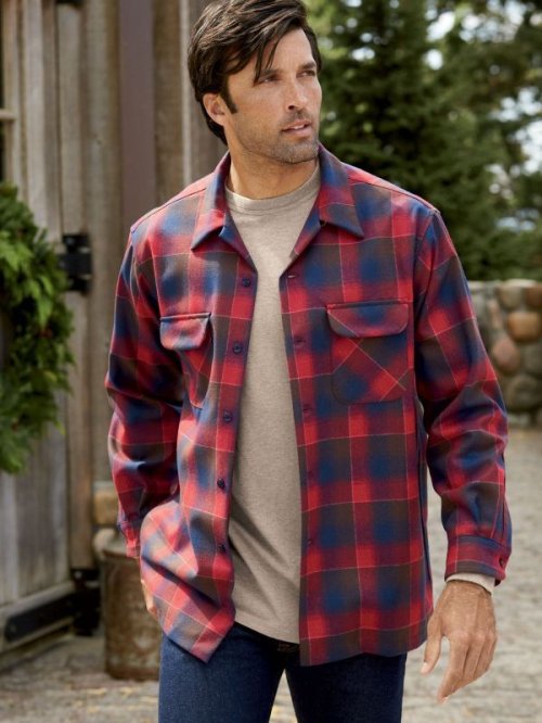 画像クリックで大きく確認できます　Click↓2: ペンドルトン ウールシャツ ボードシャツ ブラックウォッチタータン/Pendleton Board Shirt(Black Watch Tartan)