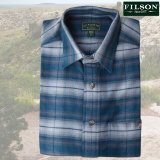 フィルソン 長袖 フランネルシャツ（ブルーマルチ）S/Filson Flannel Shirt
