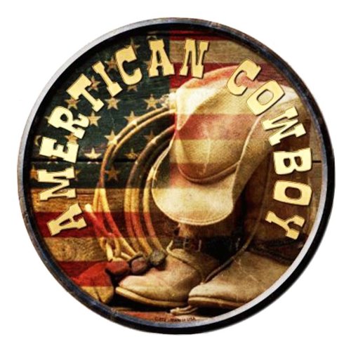 画像クリックで大きく確認できます　Click↓1: アメリカン カウボーイ メタルサイン/Metal Sign American Cowboy