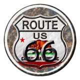 ルート66 カリフォルニア リパブリック メタルサイン/Metal Sign Route 66 California Republic　