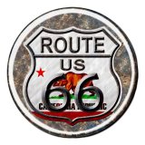 ルート66 カリフォルニア リパブリック メタルサイン/Metal Sign Route 66 California Republic　  