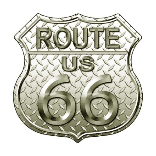 画像クリックで大きく確認できます　Click↓1: ルート66 ダイヤモンド メタルサイン/Metal Sign Route 66