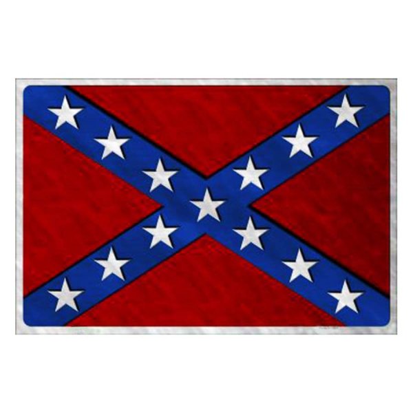 画像1: アメリカ 南軍旗 メタルサイン/Metal Sign Confederate Flag 