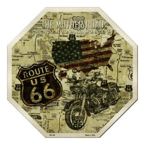 画像クリックで大きく確認できます　Click↓1: ルート66 ヴィンテージ マザーロード メタルサイン/Metal Sign Route 66