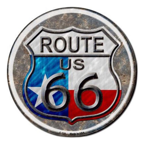 画像クリックで大きく確認できます　Click↓1: テキサス ルート66 メタルサイン/Metal Sign Route 66