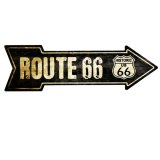 ヴィンテージ ルート66 アロー メタルサイン/Route 66 Metal Sign